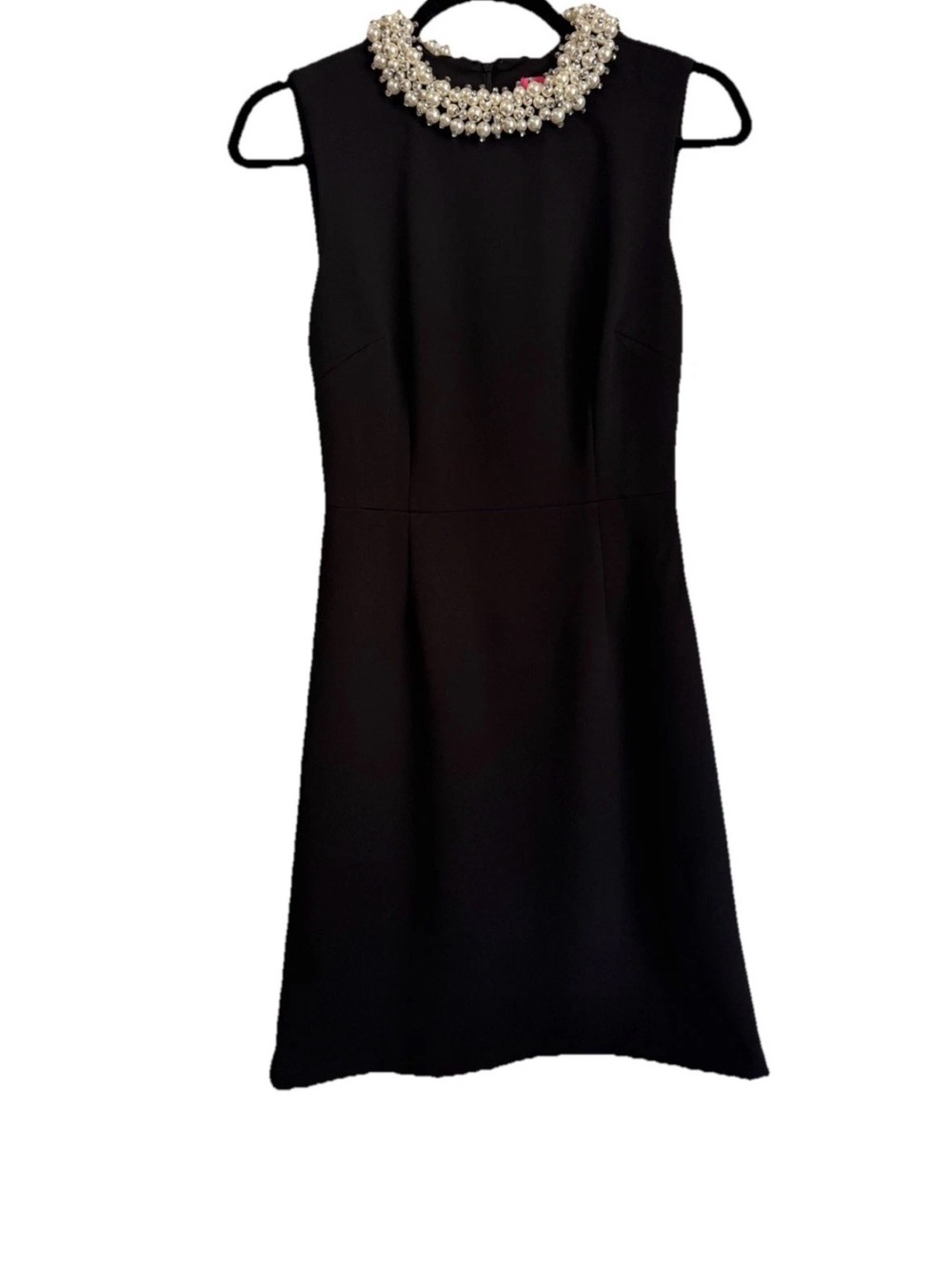 Betsey‎ Johnson Black Sleeveless Jewel-Collar Mini Dress